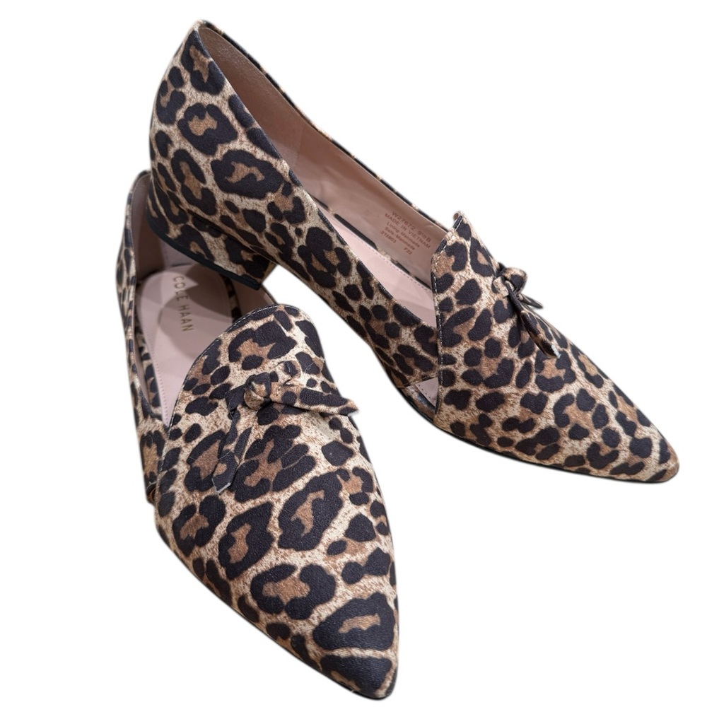 Cole Haan Women's Viola Skimmer Ballet Flats -Leopard Print 9.5B